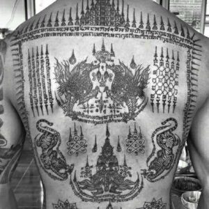 Tattoos with different blessings and meanings.