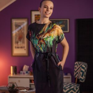...to a stylish dress!