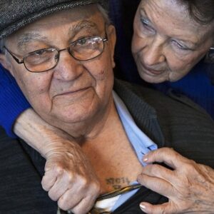 Manny Mittelmann is one of few survivors with a tattoo madeusing this method.