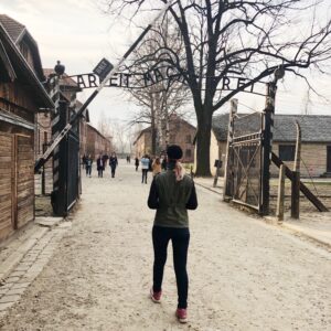 “Arbeit macht frei” gates. Translates to “Work sets you free”.