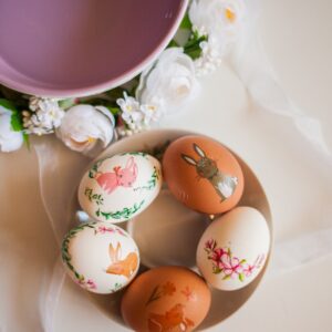 Casual egg-sticker testing.