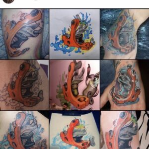 A collection of copies of Victor Chili’s famous piece.