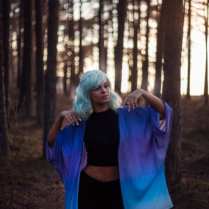 Night Wolf kimono