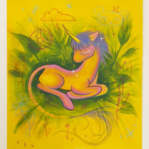 Painting "Resting unicorn"