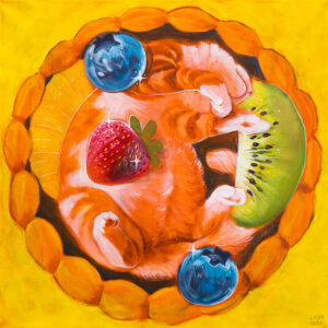 Pieful of cat print